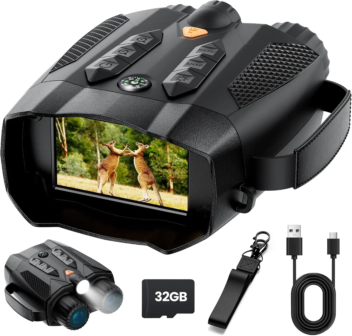 Electronics Gadgets For Gift - 성인용 4K 야간 투시경: 카메라가 장착된