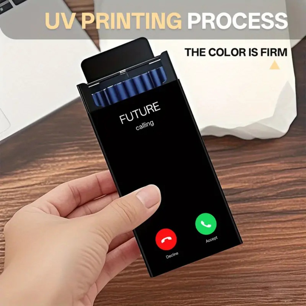 얇고 세련된 금속 재질의 담배 케이스로, 슬라이딩 방식 - Phone Holder 리뷰 및 가격